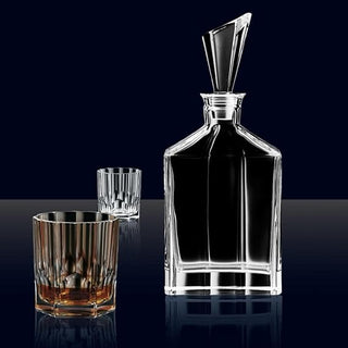 Nachtmann | Aspen - Whisky Decanter & Tumblers Set | 750 ml & 324 ml | Crystal | Clear | Set of 3