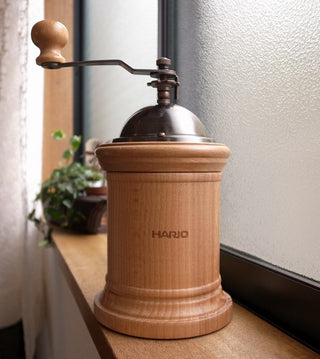 Hario | Japan Hand Ground Coffee Mill Column | Grinder | Natural Wood