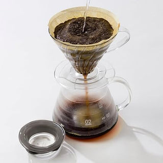 Hario | V60 Coffee Server | 360 ml | Heat-Proof Glass | Transparent Black