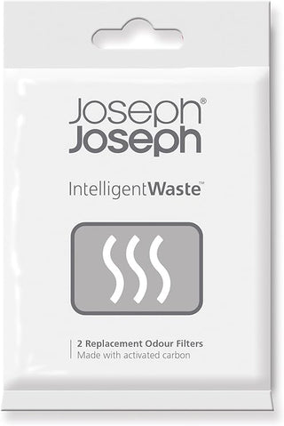 Joseph Joseph | Replacement Odour Filters | Carbon Filters | Black | Set Of 2