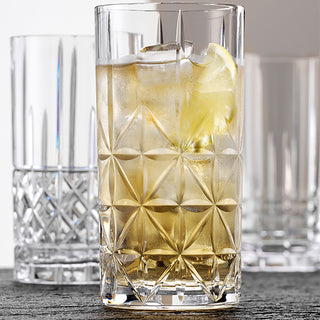 Nachtmann | Highland | Cross Long Drink Tumblers | 445 ml | Crystal | Set of 6