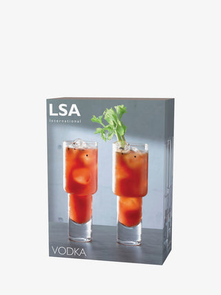 LSA International | Vodka - Mixer Glasses | 400 ml | Crystal | Clear | Set of 2