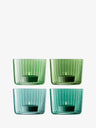 Tealight Holder Assorted (Jade) - Set of 4