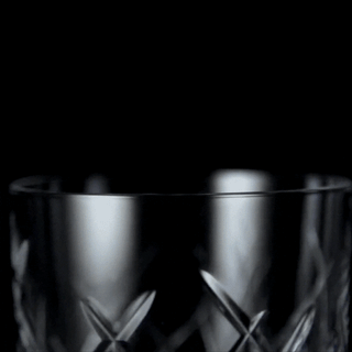 Shtox | Rotating Glass Shtox (011) - Criss-Cross | 320 ml | Crystal | Clear | Single Piece