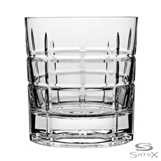 Shtox | Rotating Glass Shtox (014) - Checks | 320 ml | Crystal | Clear | Single Piece