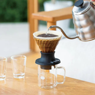 Hario | Switch Immersion Dripper | Size 02 | Heat-Proof Glass & Stain | 200 ml | Black
