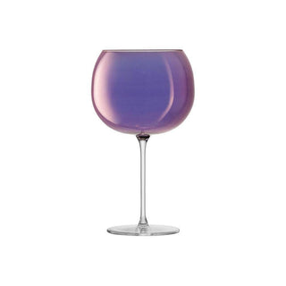 LSA International | Aurora - Balloon Glasses | 680 ml | Crystal | Polar Violet | Set of 4