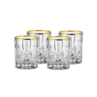 Nachtmann | Nobility Noblesse | Whisky Glass | 320 ml | Crystal | Gold Rim | Set of 6