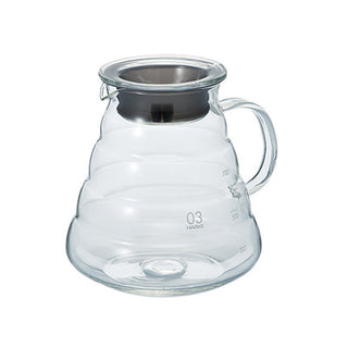 Hario | V60 Coffee Server | 800 ml | 2-6 Cups | Heat-Proof Glass | Transparent Black