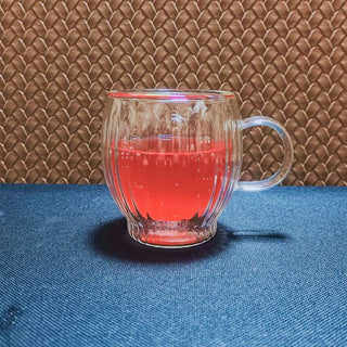 Aramoro | Double Walled Mug | Borosilicate Glass | Clear