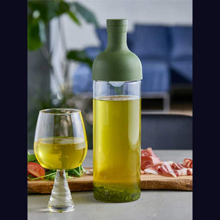 Hario | Filter-In-Bottle Cold Tea Brewer | Glass & Silicone | 750 ml | Green