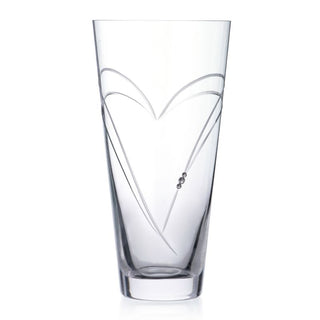 Diamante  | Heart in Heart Conical Vase | 25 cm