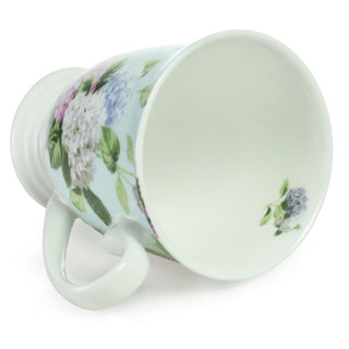Stechcol | Hyacinth - Tea/Cofee Cup | 300 ml | Bone China | White with Blue Florals | 1 pc