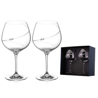 Diamante | Silhouette Gin & Tonic | 610 ml | Crystal | Clear | Set of 2