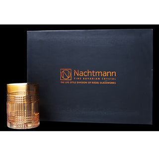 Nachtmann | Check | Whisky Tumblers | 409 ml | Crystal | Amber | Set of 4