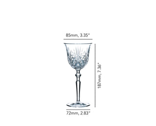 Nachtmann | Palais | White Wine Glasses - Large | 180 ml | Crystal | Set of 6
