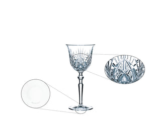 Nachtmann | Palais | White Wine Glasses - Large | 180 ml | Crystal | Set of 6