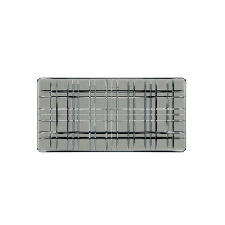 Nachtmann | Square | Rectangular Plate | Small | 28 cm | Crystal | Smoke | 1 pc