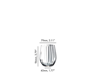 Riedel | Optical O - Whisky Tumblers | 337 ml | Crystal | Clear | Set Of 2