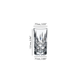 Riedel | Spey - Long Drink Tumblers | 395 ml | Crystal | Clear | Set of 2