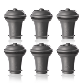 Vacuvin | Wine Saver Vacuum Stoppers | Set of 6 | Grey