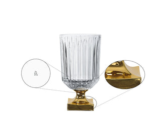 Nachtmann | Minerva Vase Gold Footed | 32cm | Crystal | 1 pc