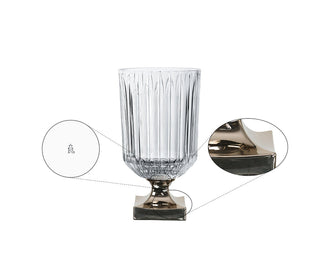 Nachtmann | Minerva Vase On Foot Platinum Coated | 32cm | Crystal | 1 pc