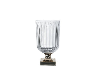 Nachtmann | Minerva Vase On Foot Platinum Coated | 32cm | Crystal | 1 pc