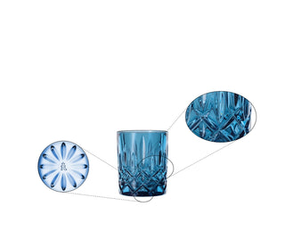 Nachtmann | Noblesse | Whisky Glasses | 295 ml | Crystal | Vintage Blue | Set of 2