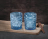 Whisky Tumblers (Vintage Blue) - Set of 2