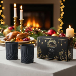 Nachtmann | Special Packaging - Noblesse - Whisky Tumblers | Matte Black | 295 ml | Set of 2