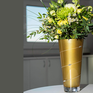  Diamante Gold Vase