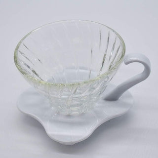 HARIO | V60 Glass Coffee Dripper White | 01 Size | 1 Pc