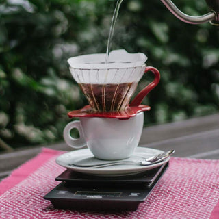 HARIO | V60 Glass Coffee Dripper | Red | 01 Size | 1 Pc