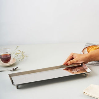 Arttdinox | Flower Longish Platter | Large | 1 Pc