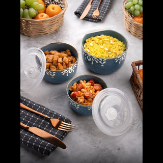 Takisso | Bowl Set Porcelain Bowl Set | Set of 3 | Microwave & Dishwasher Safe