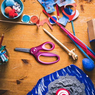 Fiskars | Glitter Kids Scissors 13cm, Pink+6Y | 1PC