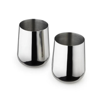 Arttdinox | Deco Tumbler by Jindal | Stainless Steel | Silver |  Set of 2