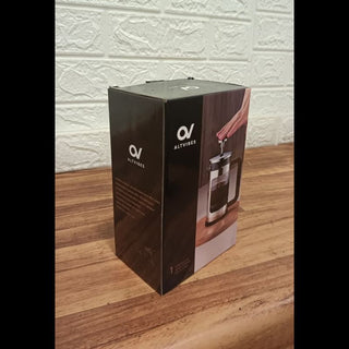 AltVibes | Coffee & Tea French Press (Black Handle) | Stainless Steel | 300 ml