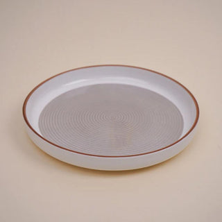 Takisso| Trovo Snack Plate | Ceramic | Brown |  Set Of 2
