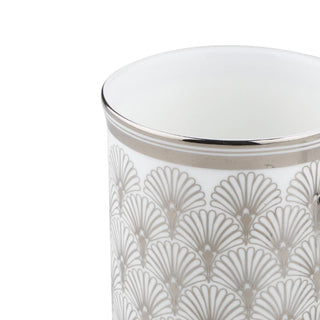 Arttdinox | Platinum Mug with Stirrer | Stainless Steel | Set of 2