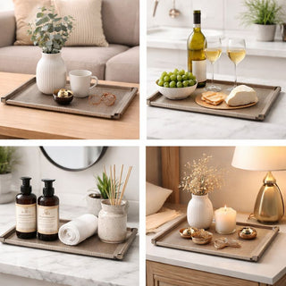 Arttdinox | Decoline SS Tray | Large | Gunmetal Finish | 1 Pc