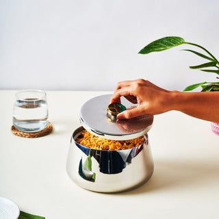 Arttdinox | Deco Serving Bowl Medium | Silver | 1 Pc