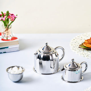 Arttdinox | Dome Tea Set Stainless Steel | Luxury Tea Pot Set | 1 Pc