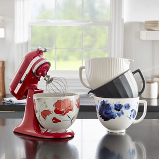 KitchenAid | Product Part - 4.8 L Ink Watercolor Ceramic Bowl | ceramic | Blue & White | 1Pc