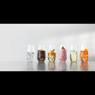 Spiegelau | Authentis Casual - Summer Drink Tumblers | 550 ml | Crystal | Clear | Set of 6