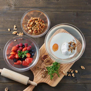 HARIO | Glass Mixing Bowl | 2200ml | Heatproof Glass | Transparent | 1PC