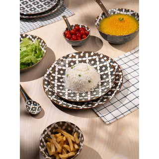 Takisso | Dinner Piece Premium Porcelain Dinnerware | Set 35 | Microwave & Dishwasher Safe