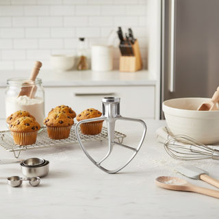 KitchenAid | Product Part - Silver Metal Tilt Head Sm Burnished Flat Beater | Silver | 1Pc