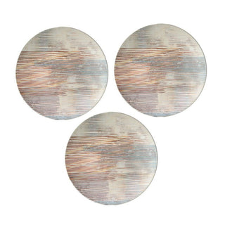 MESA | Rio Gold Dinner Plate | Stoneware | 27 Cm  | Set of 3